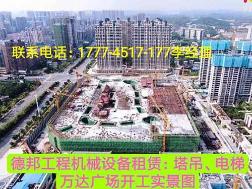萬(wàn)達(dá)廣場(chǎng)、岳麓青城一二三期   租賃塔吊、電梯實(shí)情